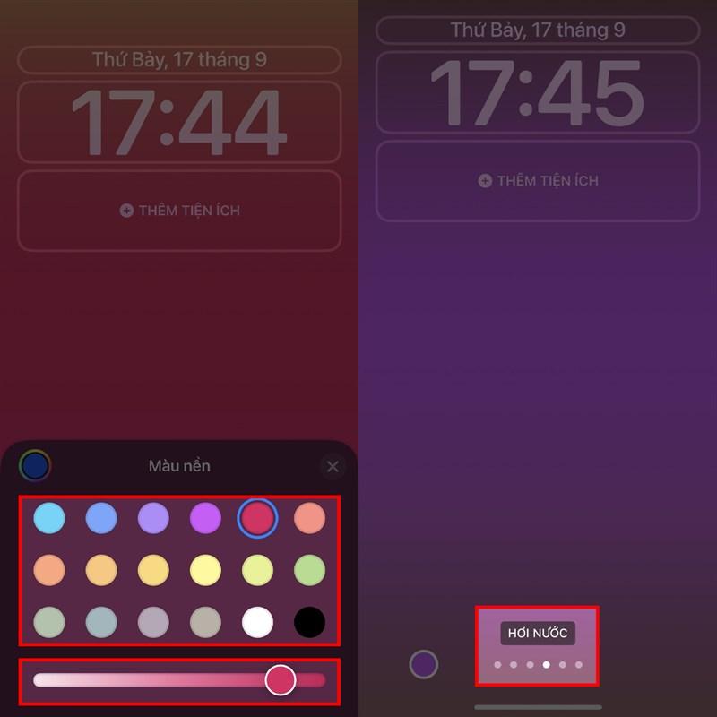 Cách chỉnh màu màn hình khóa trên iOS 16
