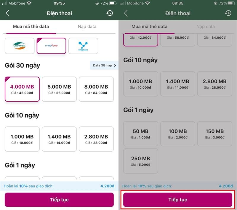 Cách-mua-ma-the-Data-4G-bang-Momo