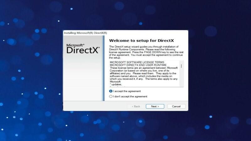 Cập nhật Window DirectX phi&ecirc;n bản mới nhất cũng l&agrave; một c&aacute;ch sửa lỗi DLL