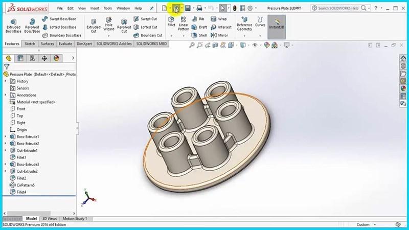 Screenshots Solidworks - Phần mềm thiết kế, mô phỏng các bản vẽ 3D công nghiệp