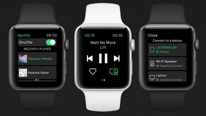 T&iacute;nh năng nghe nhạc của Apple Watch c&oacute; thể sử dụng độc lập