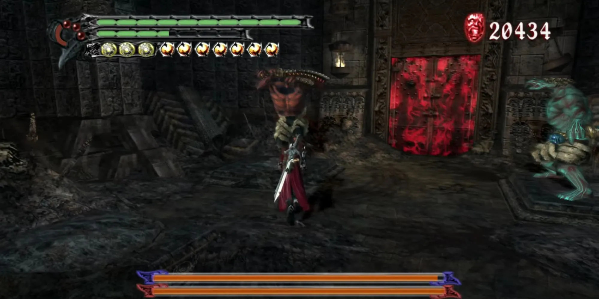 Agni và Rudra trong Devil May Cry 3, hai thanh kiếm sống được cầm bởi những bức tượng không đầu