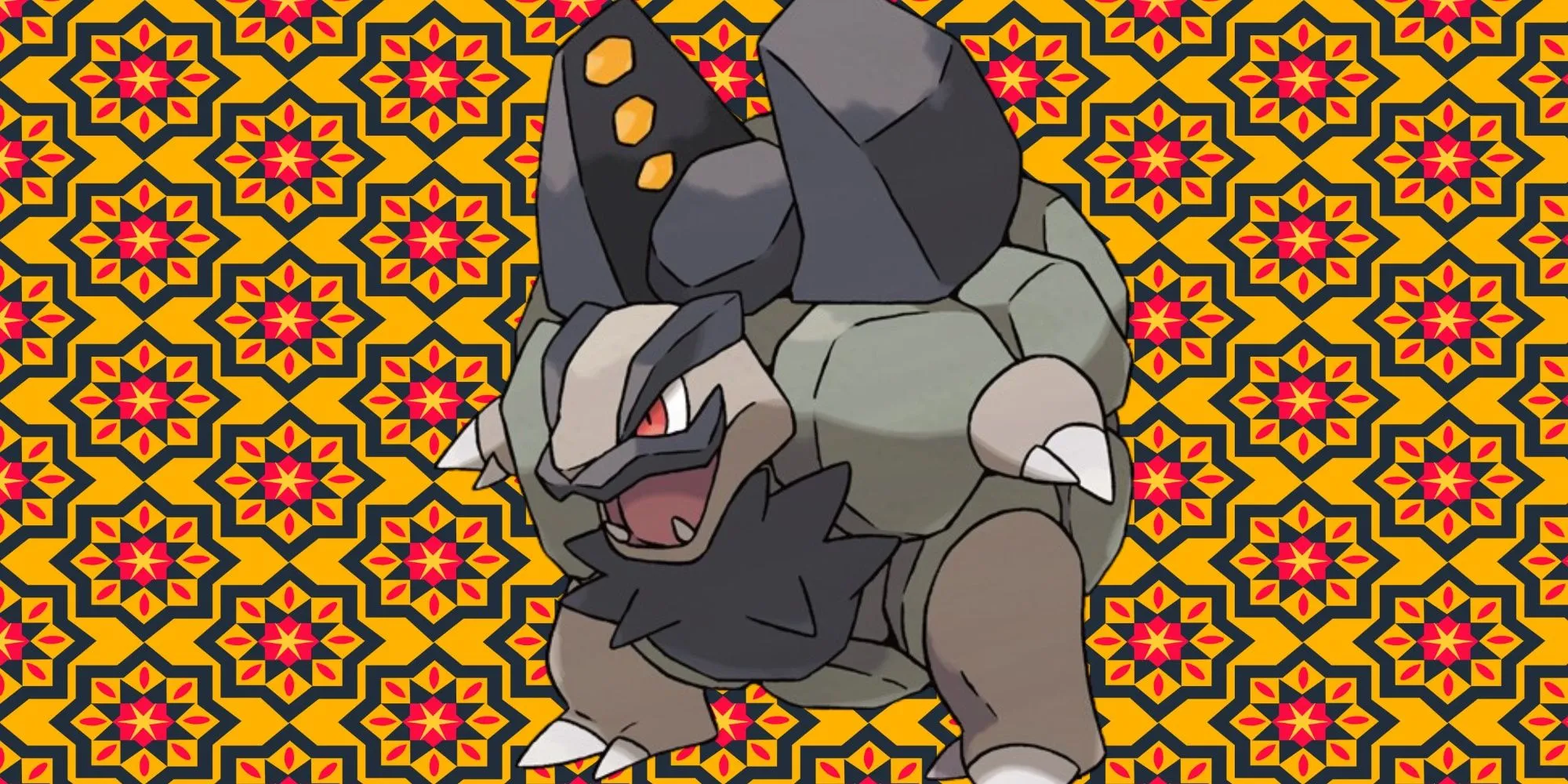 Alola Golem hệ Đá/Điện với bộ ria đá từ tính và khẩu pháo trên lưng