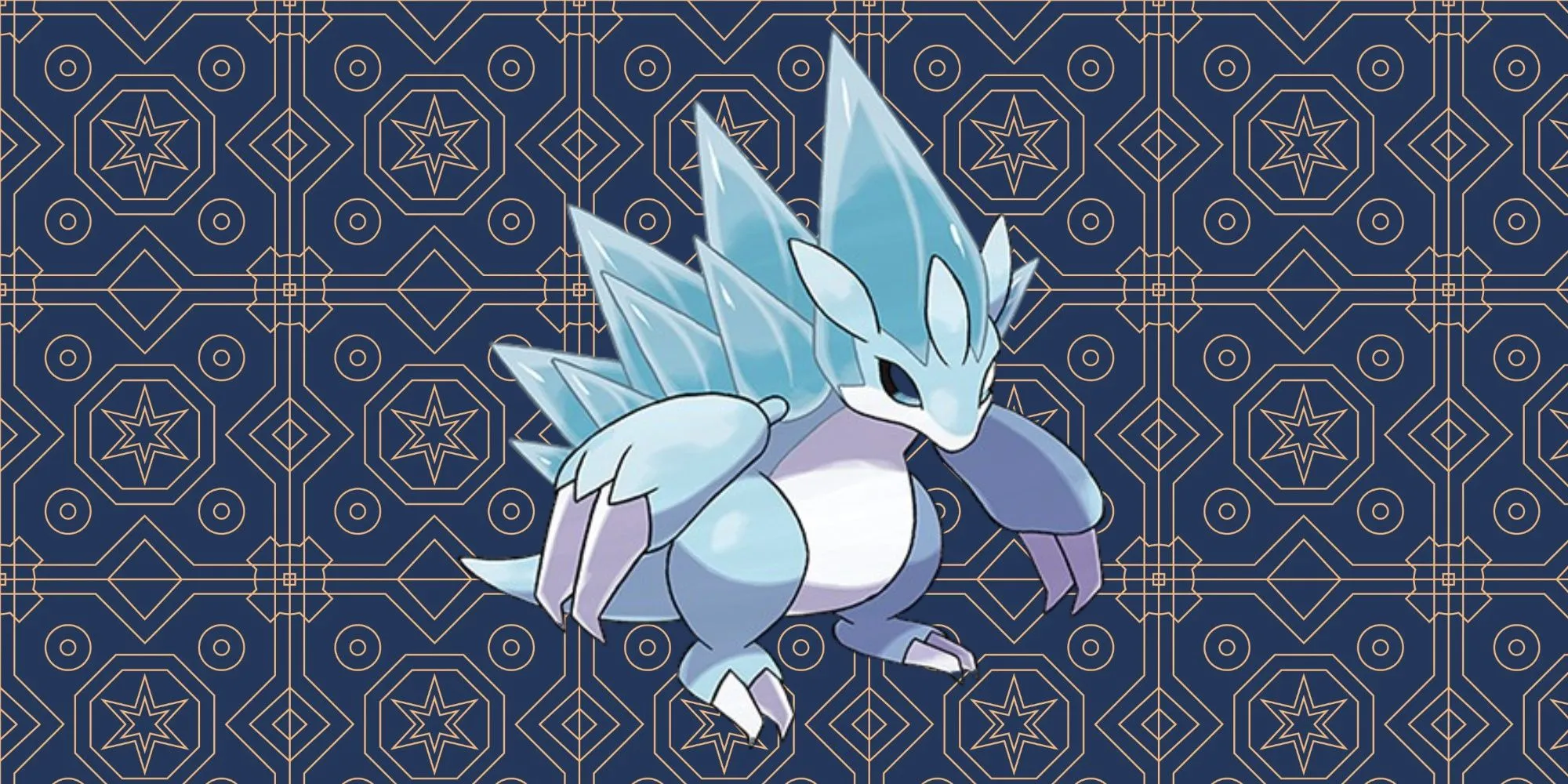 Alola Sandslash hệ Băng/Thép với các gai băng lớn sắc nhọn trên lưng