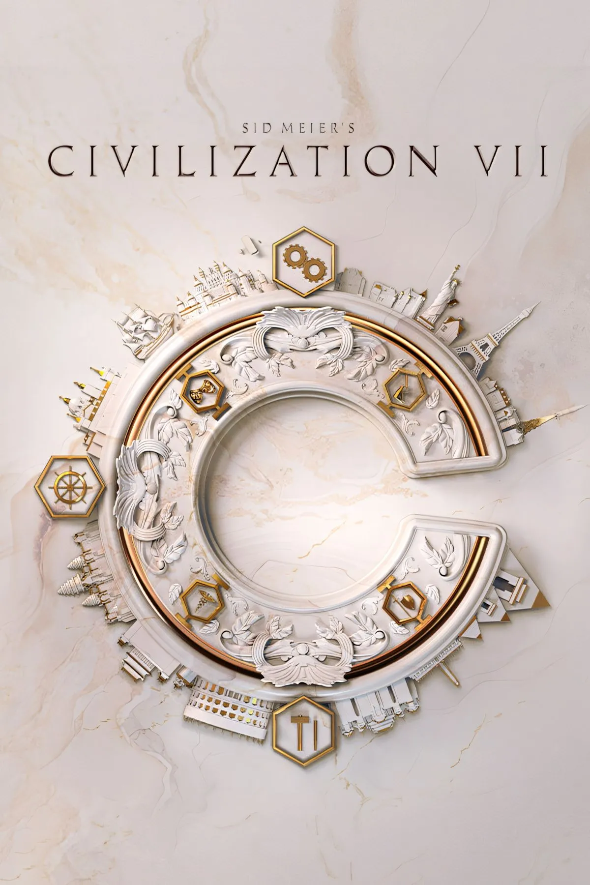 Ảnh bìa chính thức của game chiến thuật Sid Meier's Civilization VII