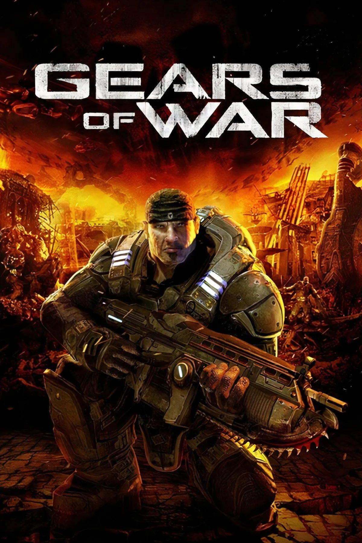 Ảnh bìa game Gears of War gốc phát hành năm 2006 trên Xbox 360