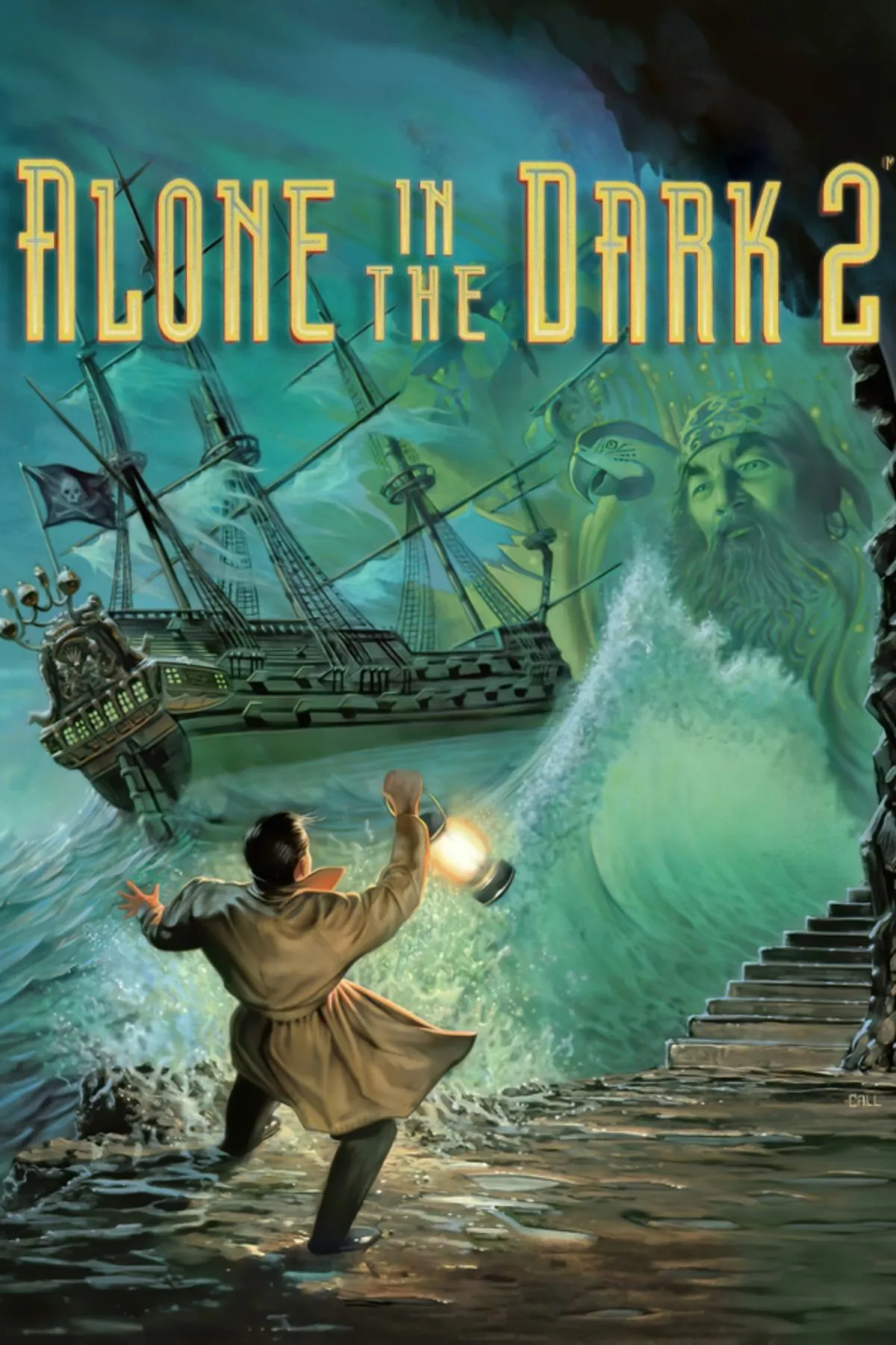 Ảnh bìa game kinh dị Alone in the Dark 2 trên PS1