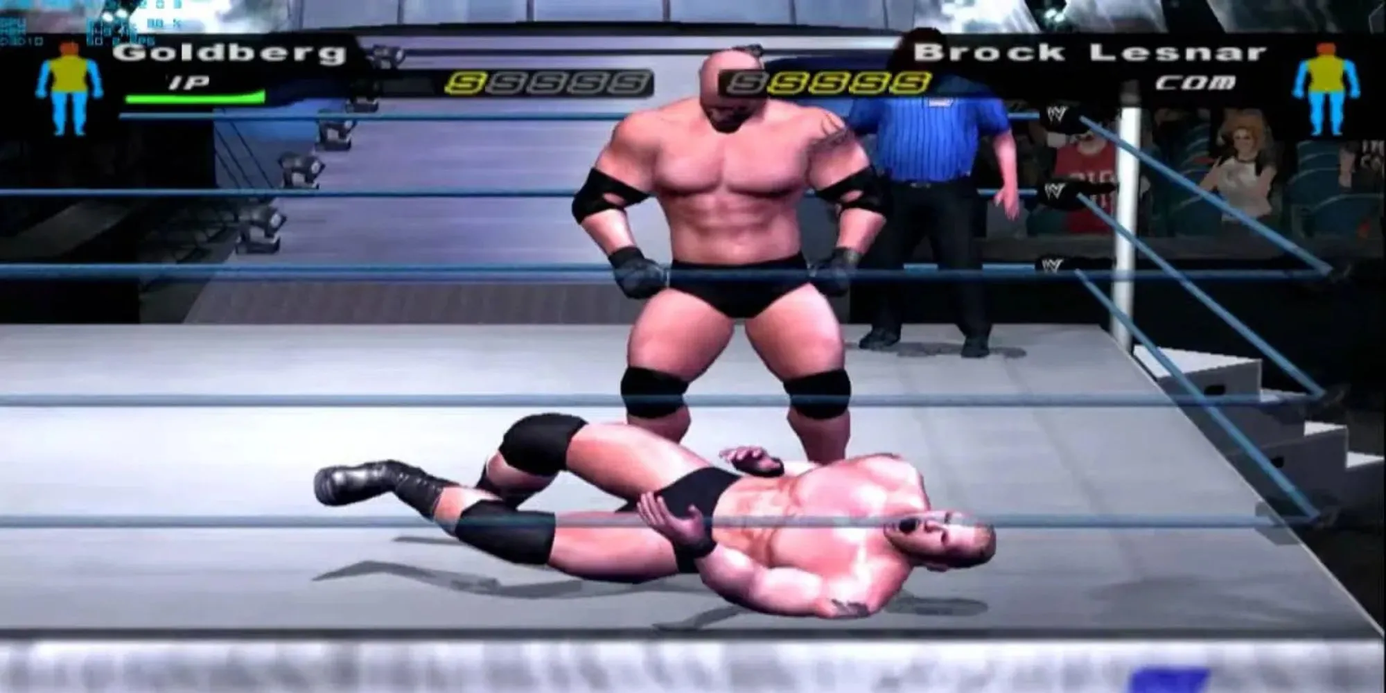 Ảnh bìa game SmackDown: Here Comes The Pain với các đô vật nổi tiếng