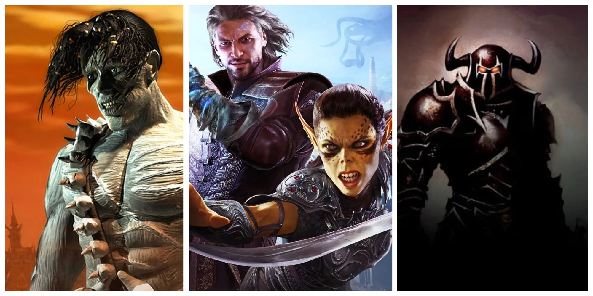 Ảnh bìa tổng hợp các game D&D nổi tiếng, bao gồm Baldur's Gate và Planescape Torment