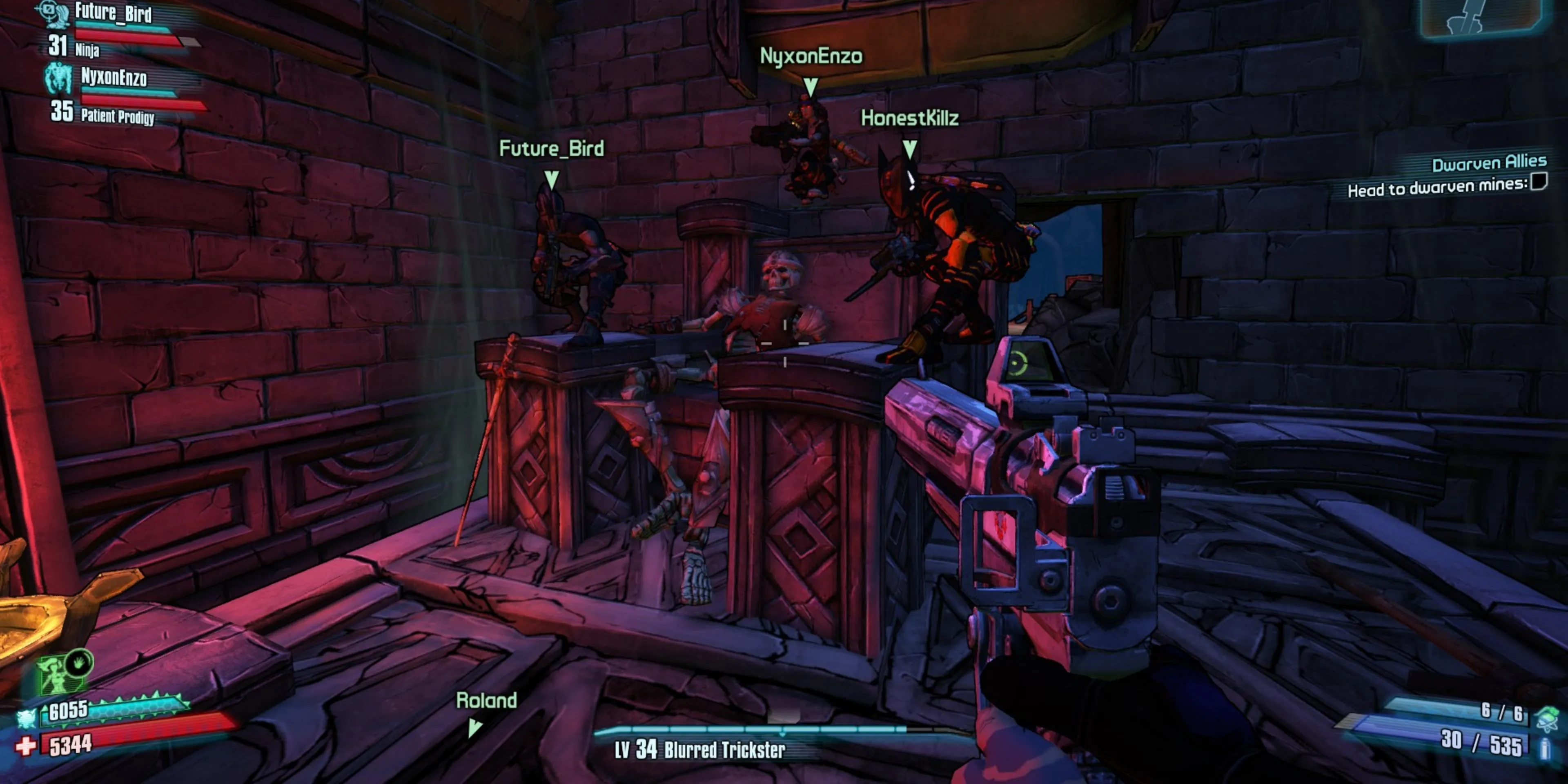 Ảnh chụp màn hình Borderlands 2 cùng bạn bè