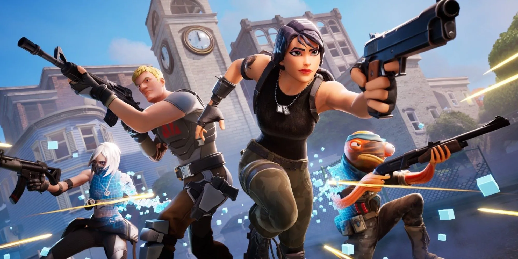 Ảnh chụp màn hình chế độ Reload trong game Fortnite, tựa game vừa trở lại trên các thiết bị iOS