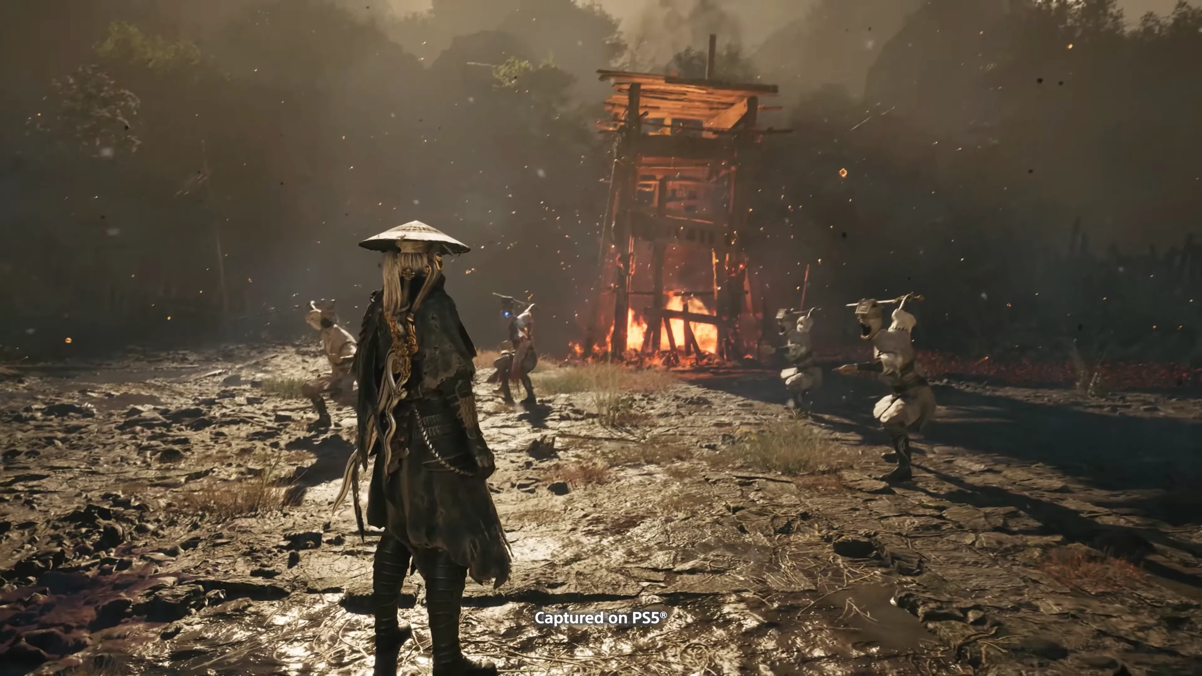 Ảnh chụp màn hình gameplay Phantom Blade Zero từ trailer Year of the Snake 2025 với nhân vật chính trong trận chiến