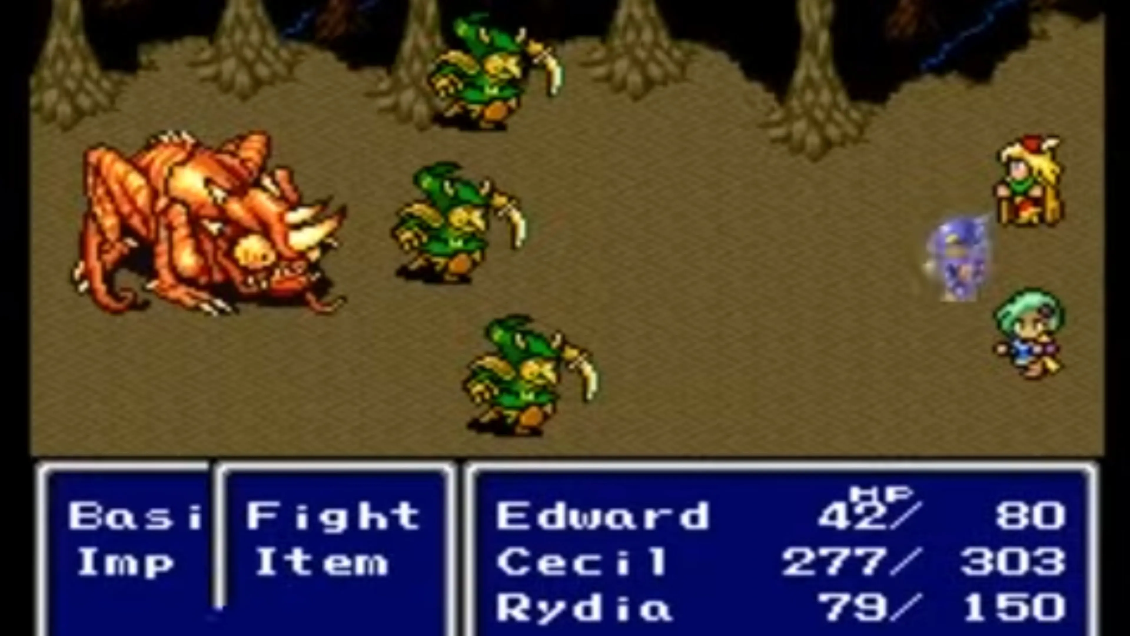 Ảnh chụp màn hình trong game Final Fantasy II Pixel Remaster