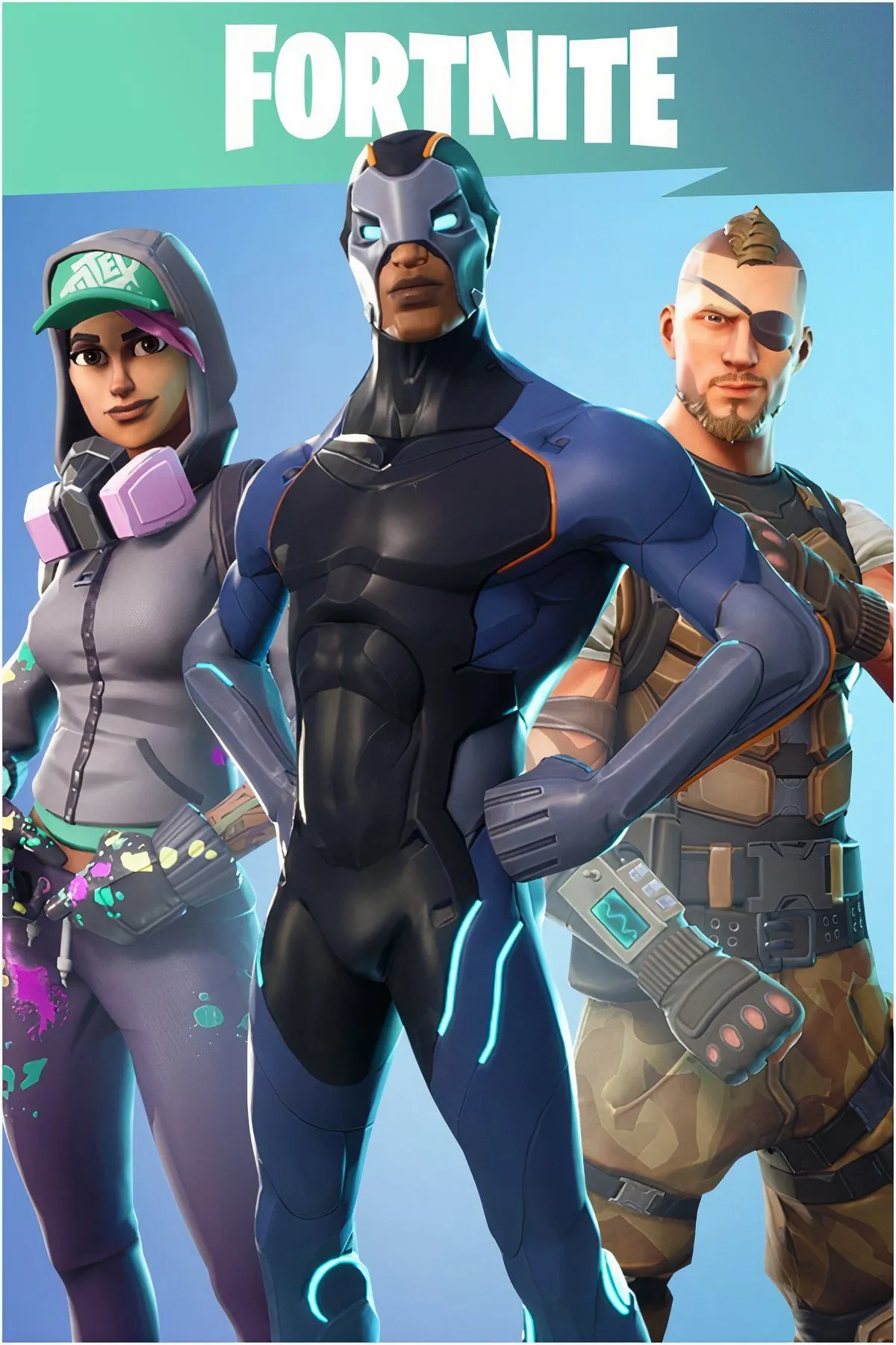 Ảnh collage kỷ niệm cột mốc Fortnite trở lại trên App Store iOS sau nhiều năm vắng bóng