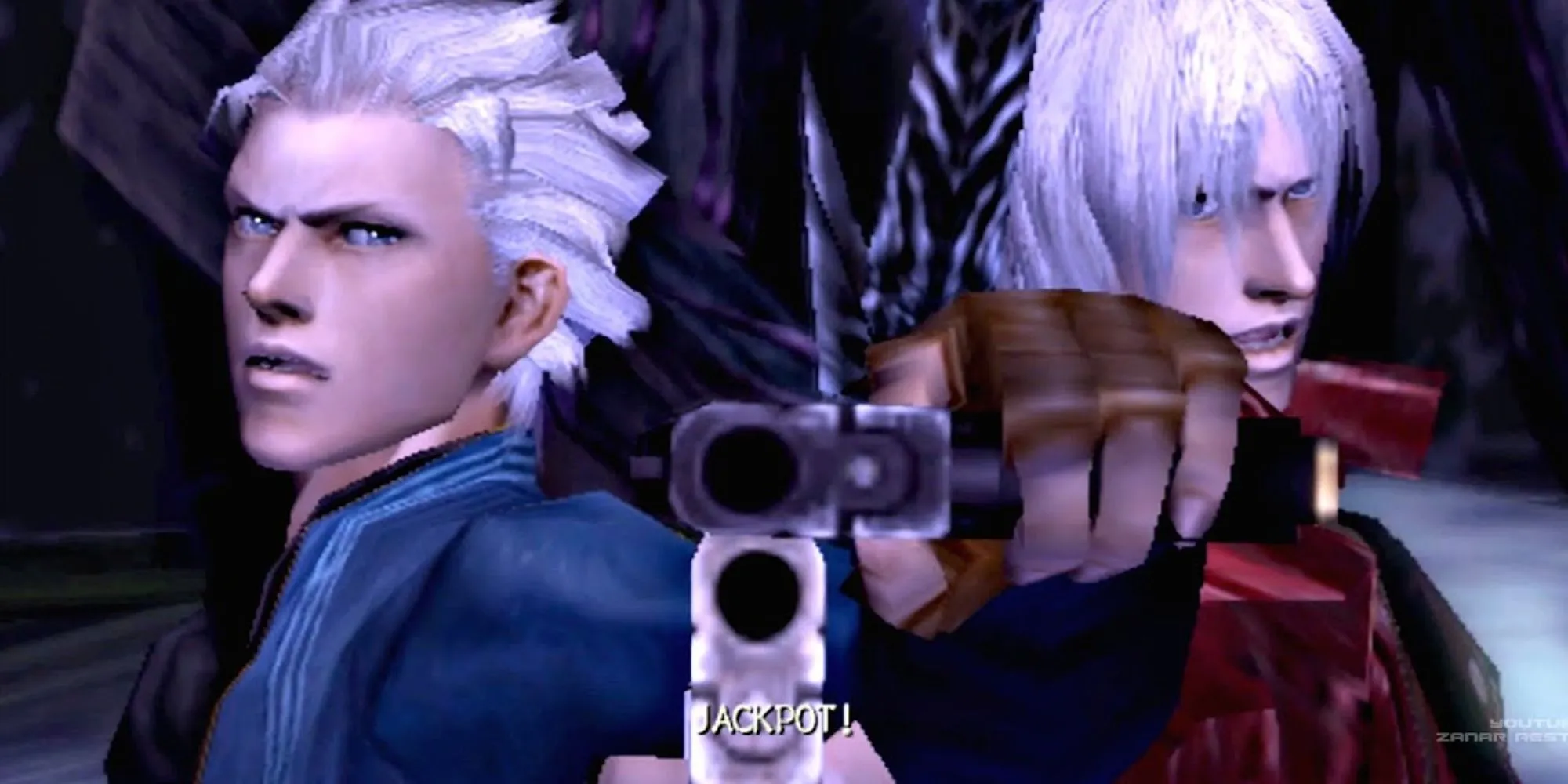 Arkham trong Devil May Cry 3 với hình dạng một khối chất nhờn màu tím khổng lồ