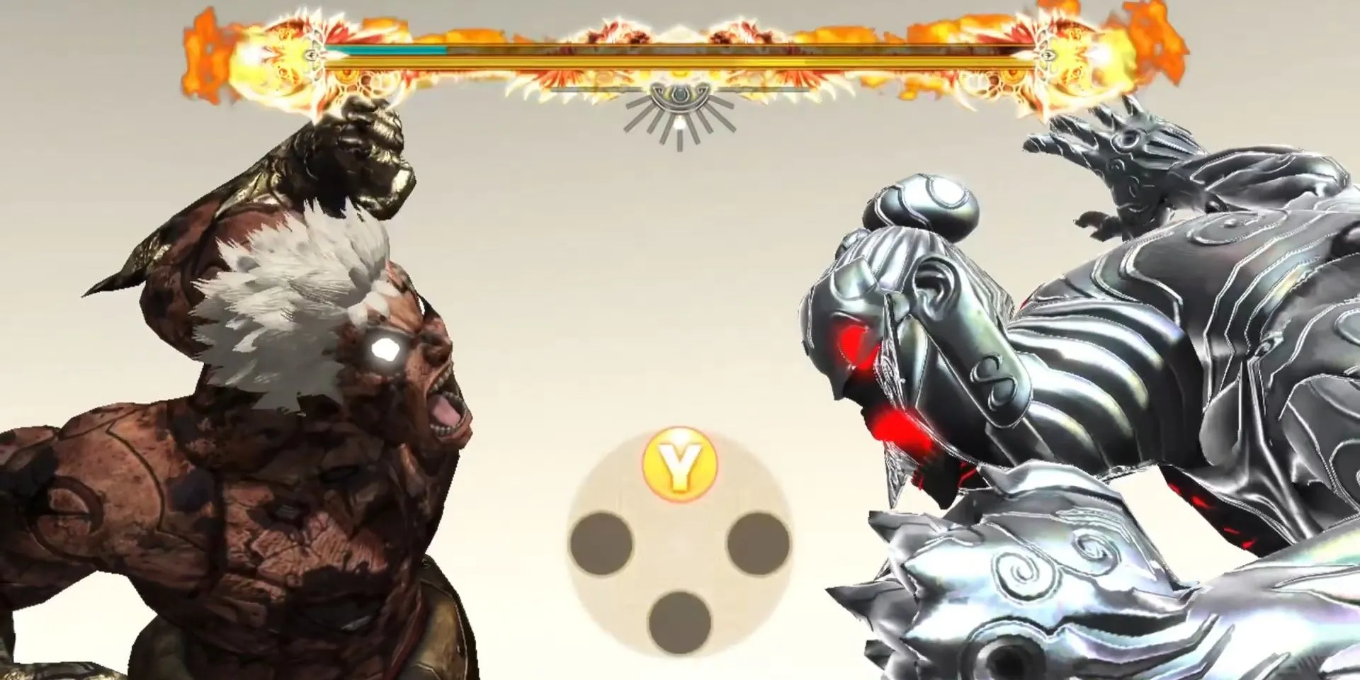 Asura chiến đấu với Chakravartin trong Asura's Wrath