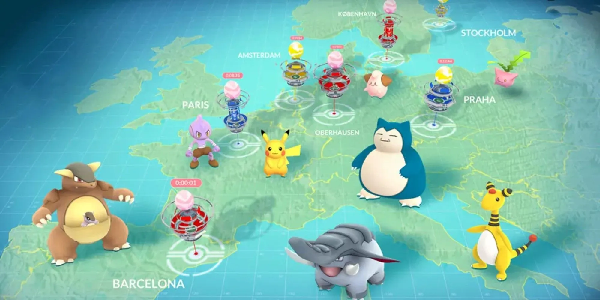 Bản đồ Pokémon độc quyền khu vực trong Pokémon Go của Niantic