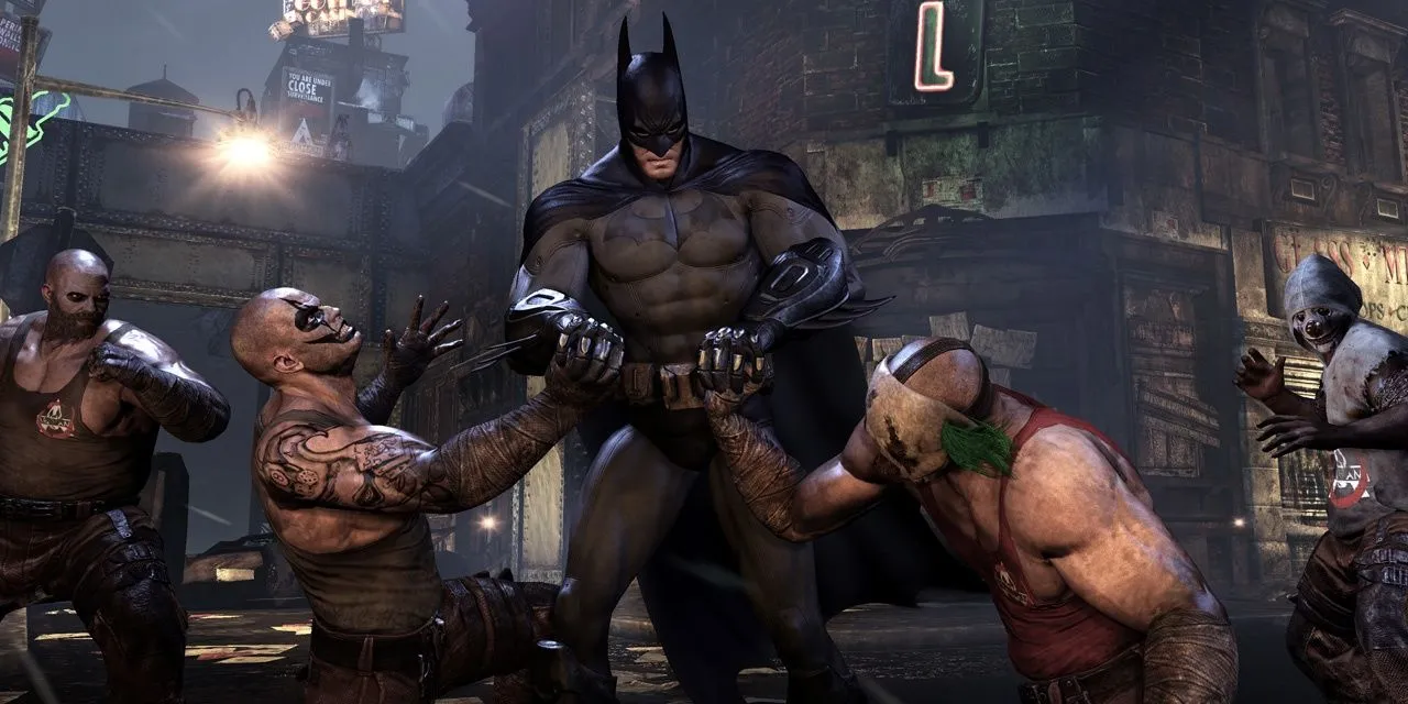 Batman phản đòn hai kẻ địch cùng lúc trong game Batman: Arkham City