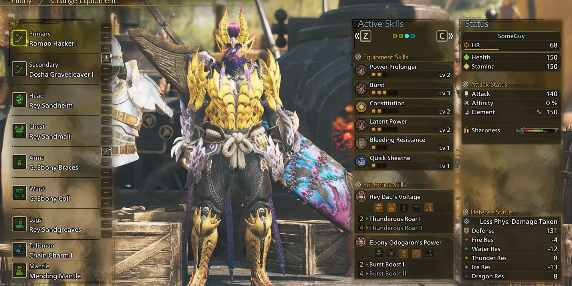 Bộ trang bị và vũ khí cho build Long Sword Low Rank trong Monster Hunter Wilds