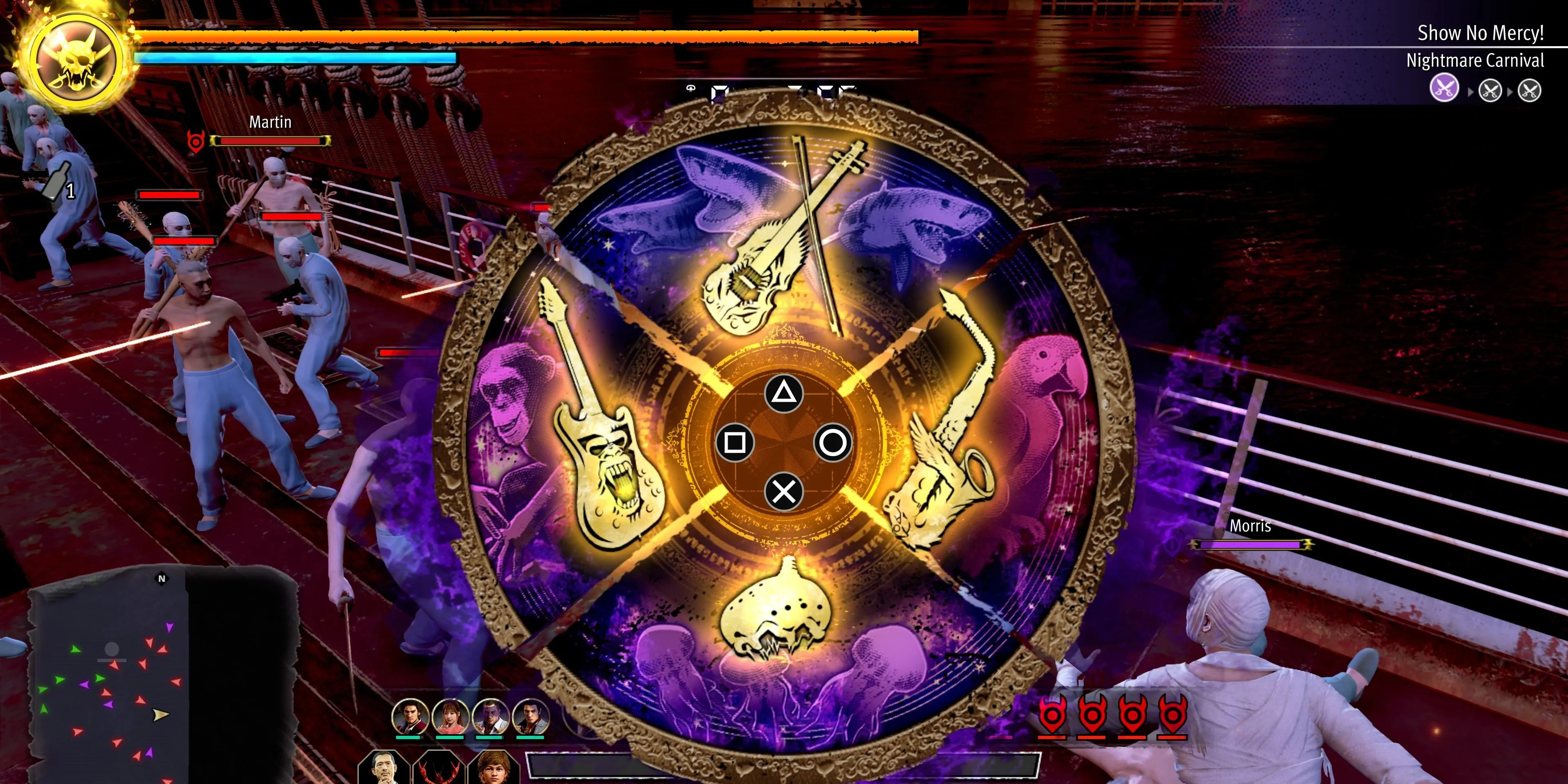 Bốn Nhạc Cụ Hắc Ám trong Like a Dragon: Pirate Yakuza