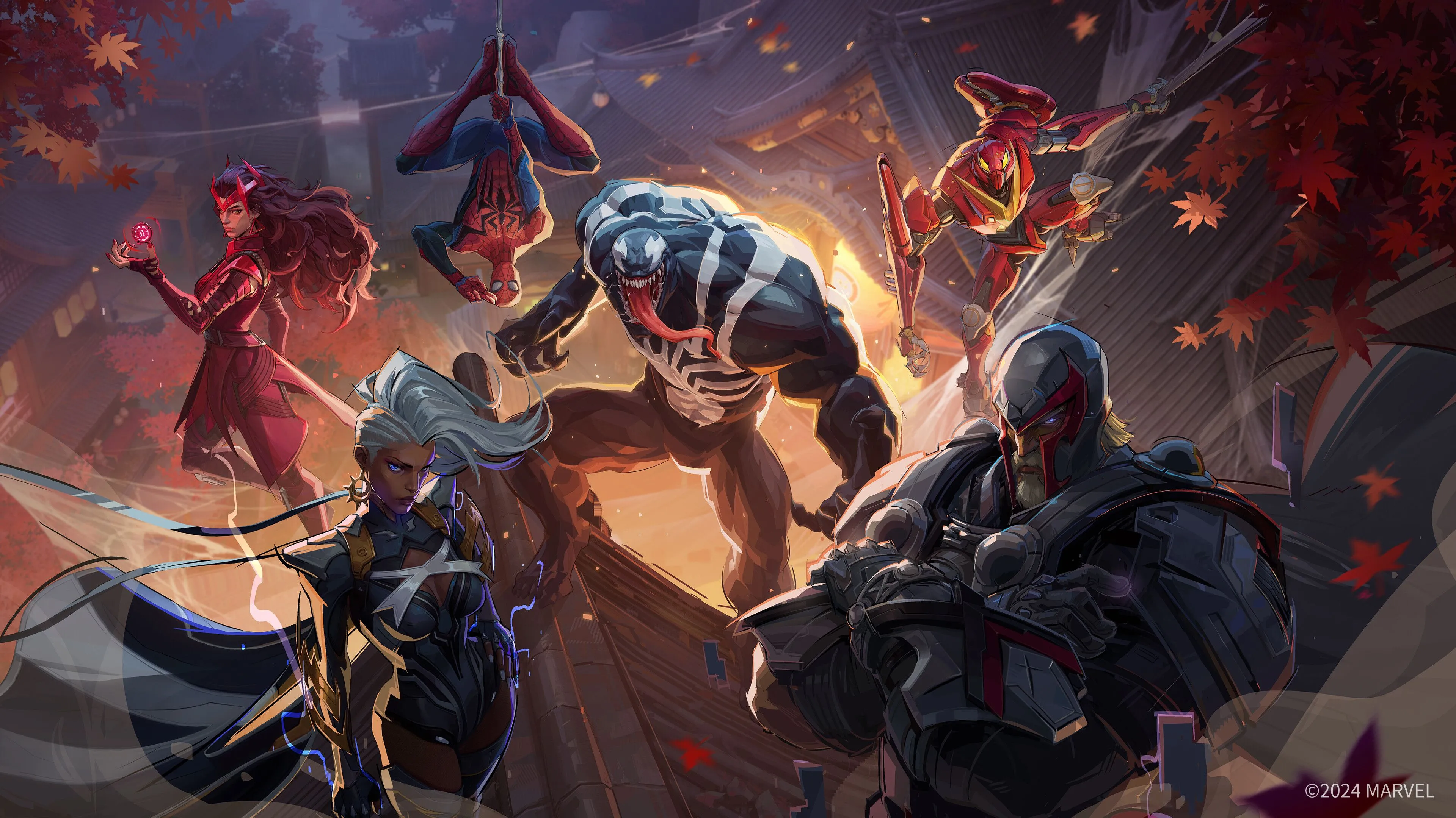 Các nhân vật Marvel Rivals trong một cảnh chiến đấu