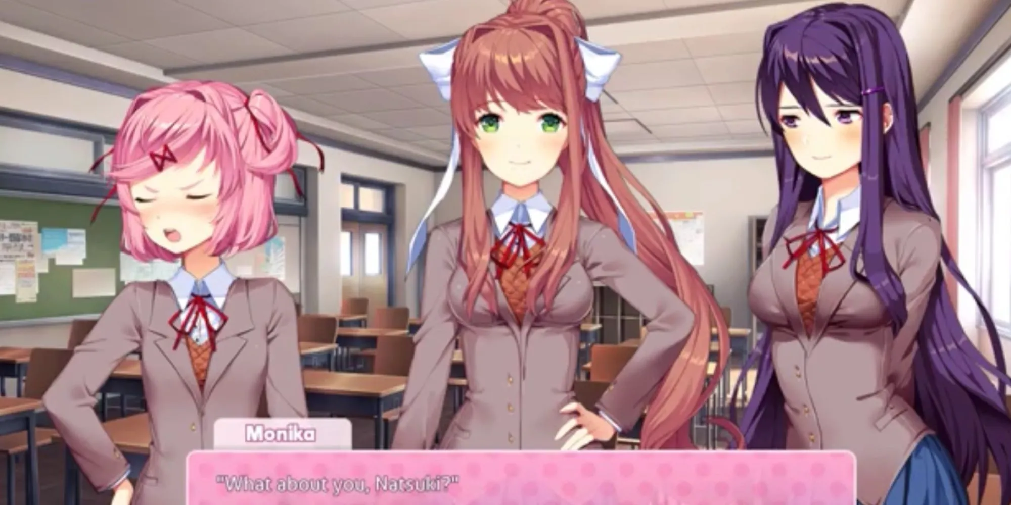 Các nhân vật nữ sinh dễ thương trong Doki Doki Literature Club