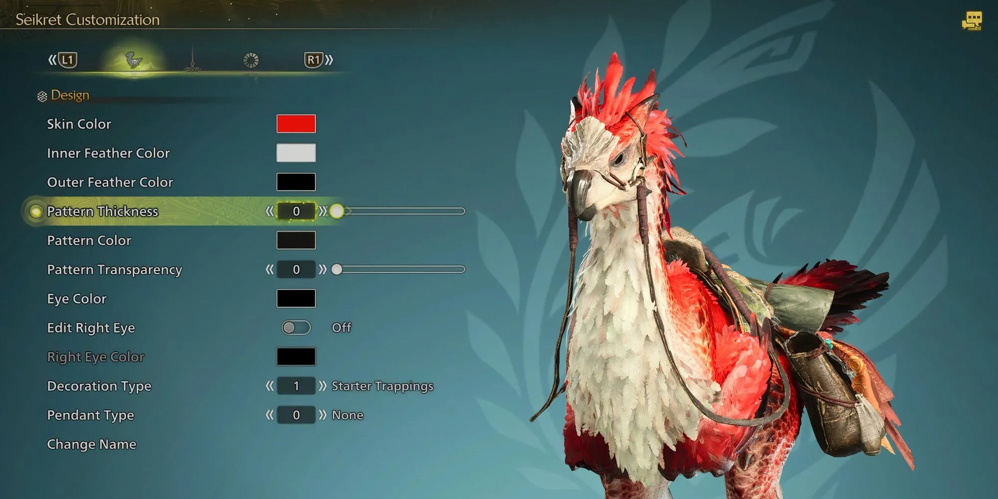 Các tùy chọn thiết kế ngoại hình Seikret trong Monster Hunter Wilds