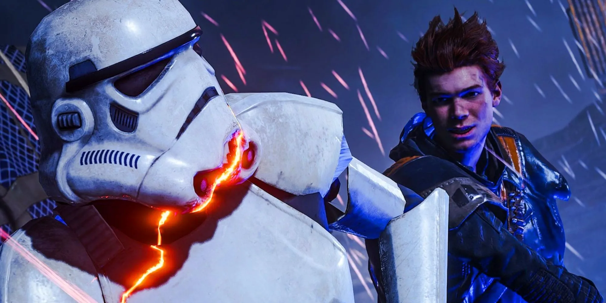 Cal Kestis dùng lightsaber chiến đấu trong Star Wars Jedi: Fallen Order