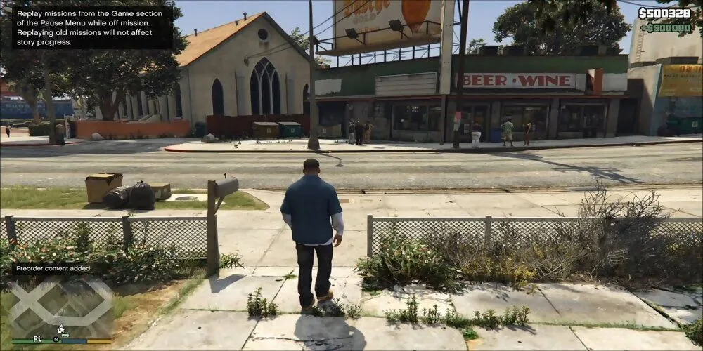 Cảnh hành động của Franklin, Michael và Trevor trong Grand Theft Auto V