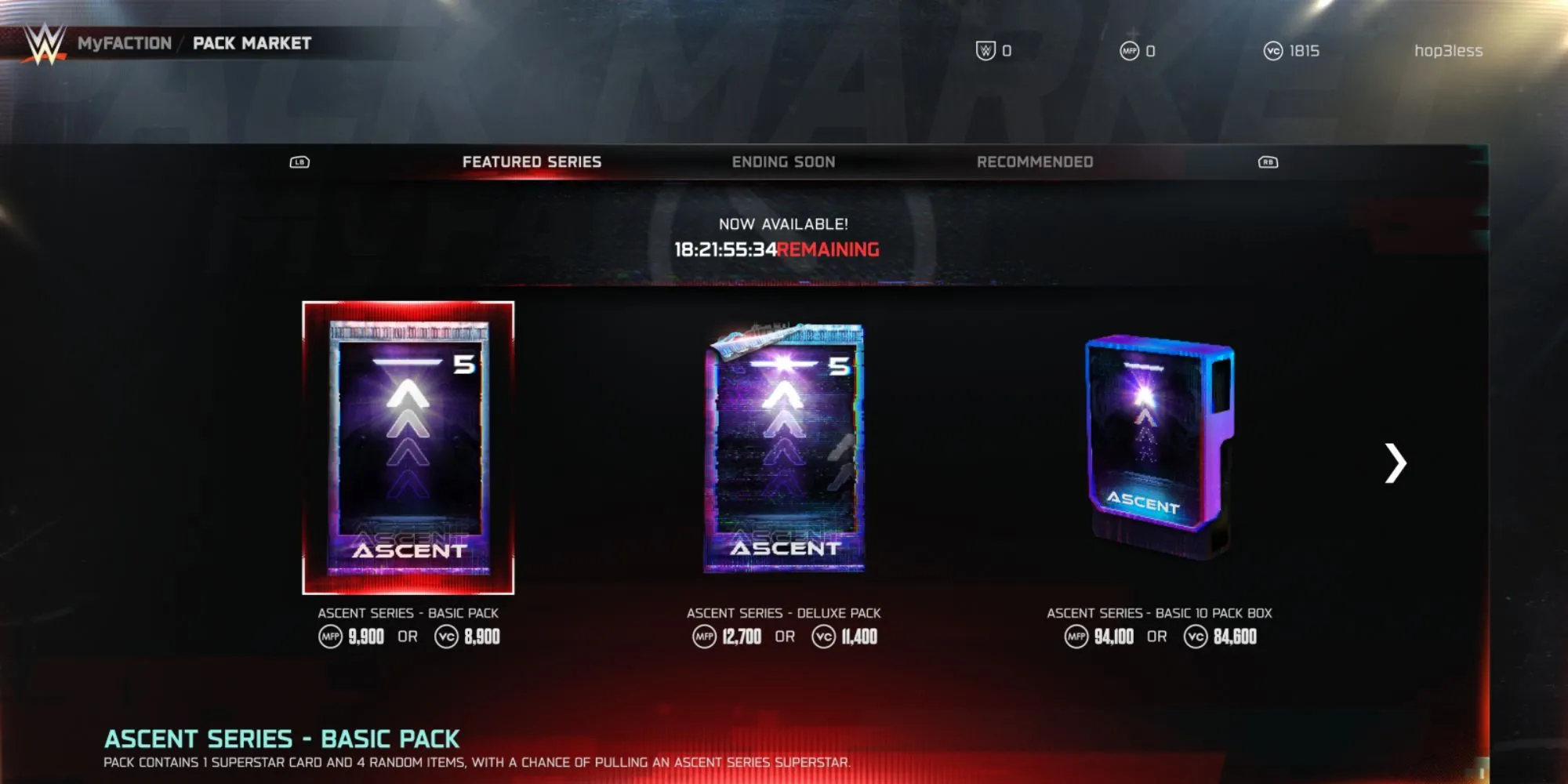 Chế độ chơi MyFACTION trong WWE 2K25 nơi có thể sử dụng VC
