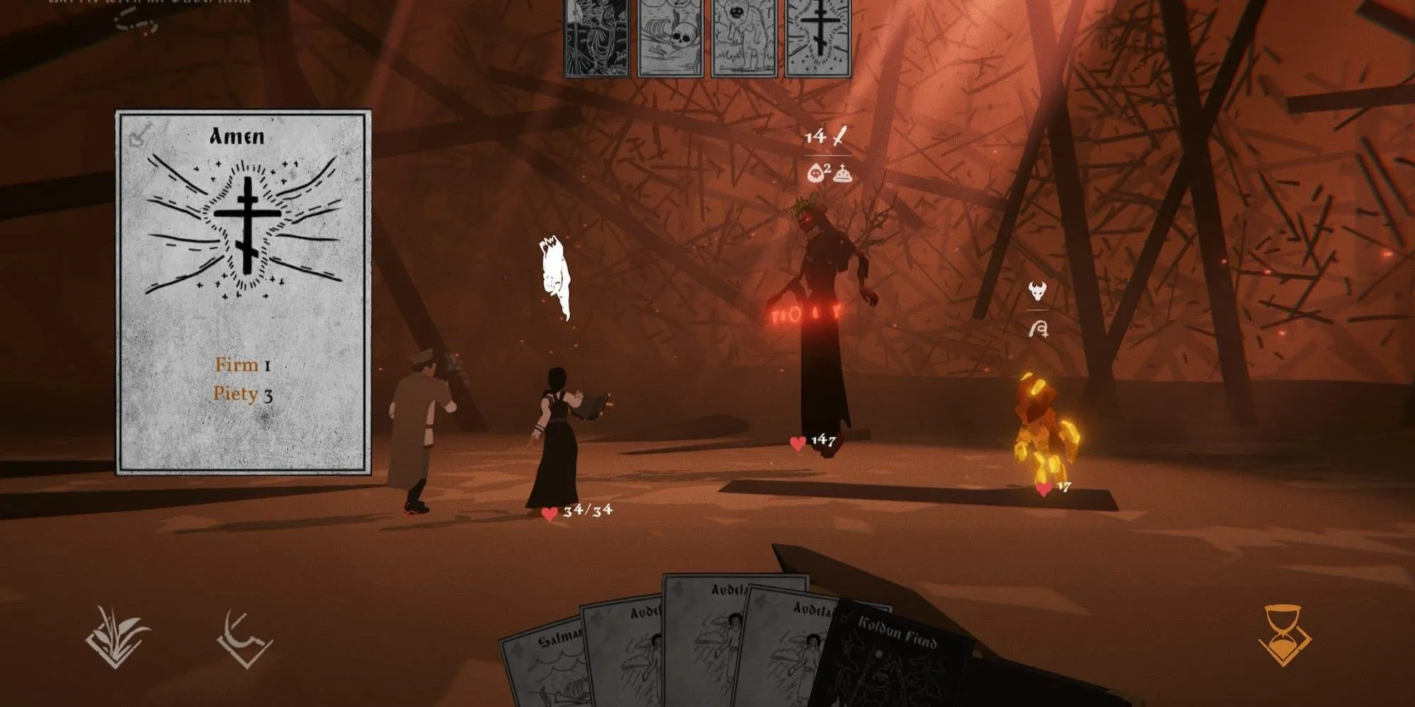 Chiến đấu với một thực thể trong game Black Book