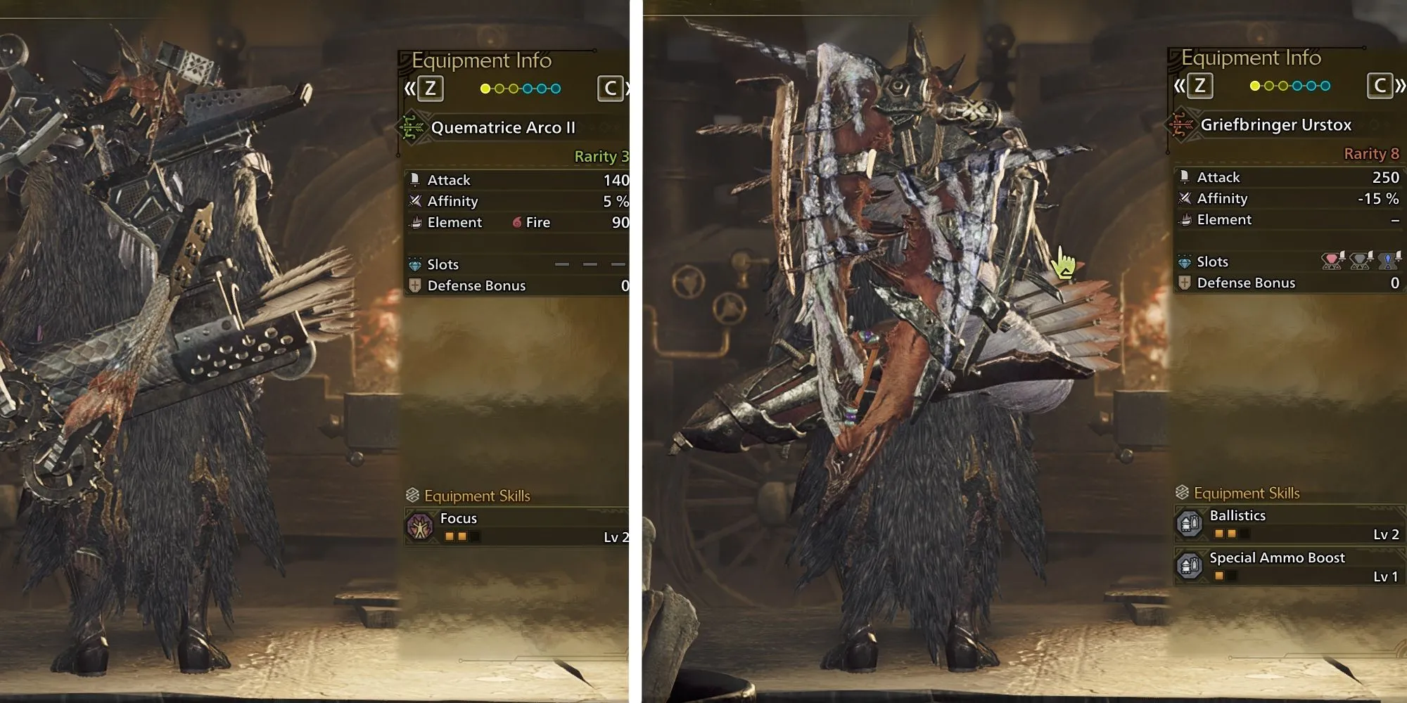 Cung khuyên dùng Quematrice Arco II và Griefbringer Urstox trong Monster Hunter Wilds