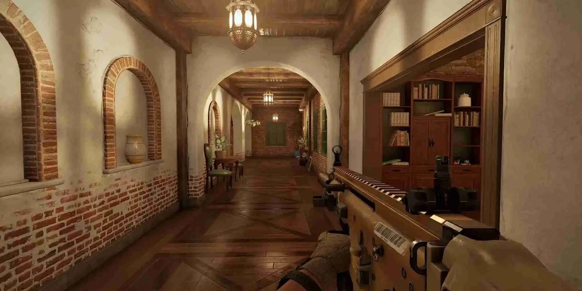 Đặc nhiệm Rainbow Six Siege đang chuẩn bị phá tường trong một tòa nhà