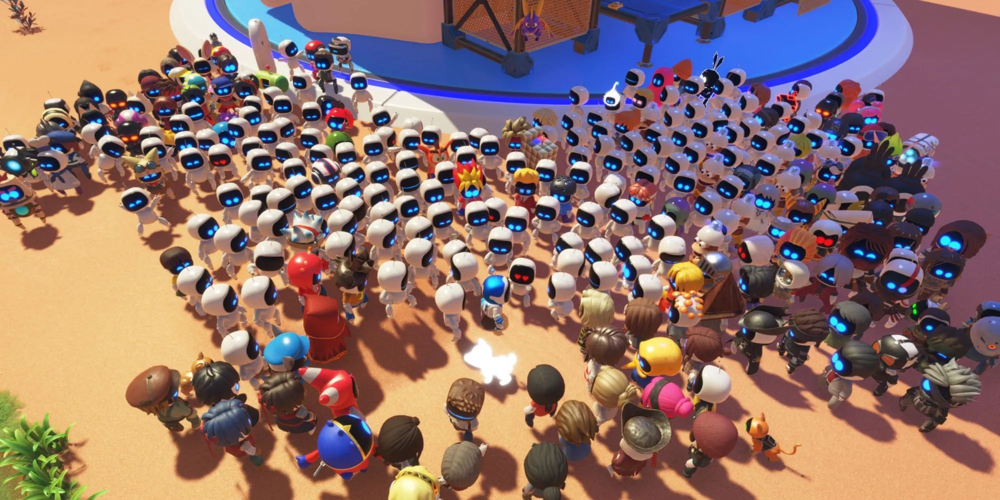 Dàn nhân vật Bot đa dạng và đông đảo trong game Astro Bot