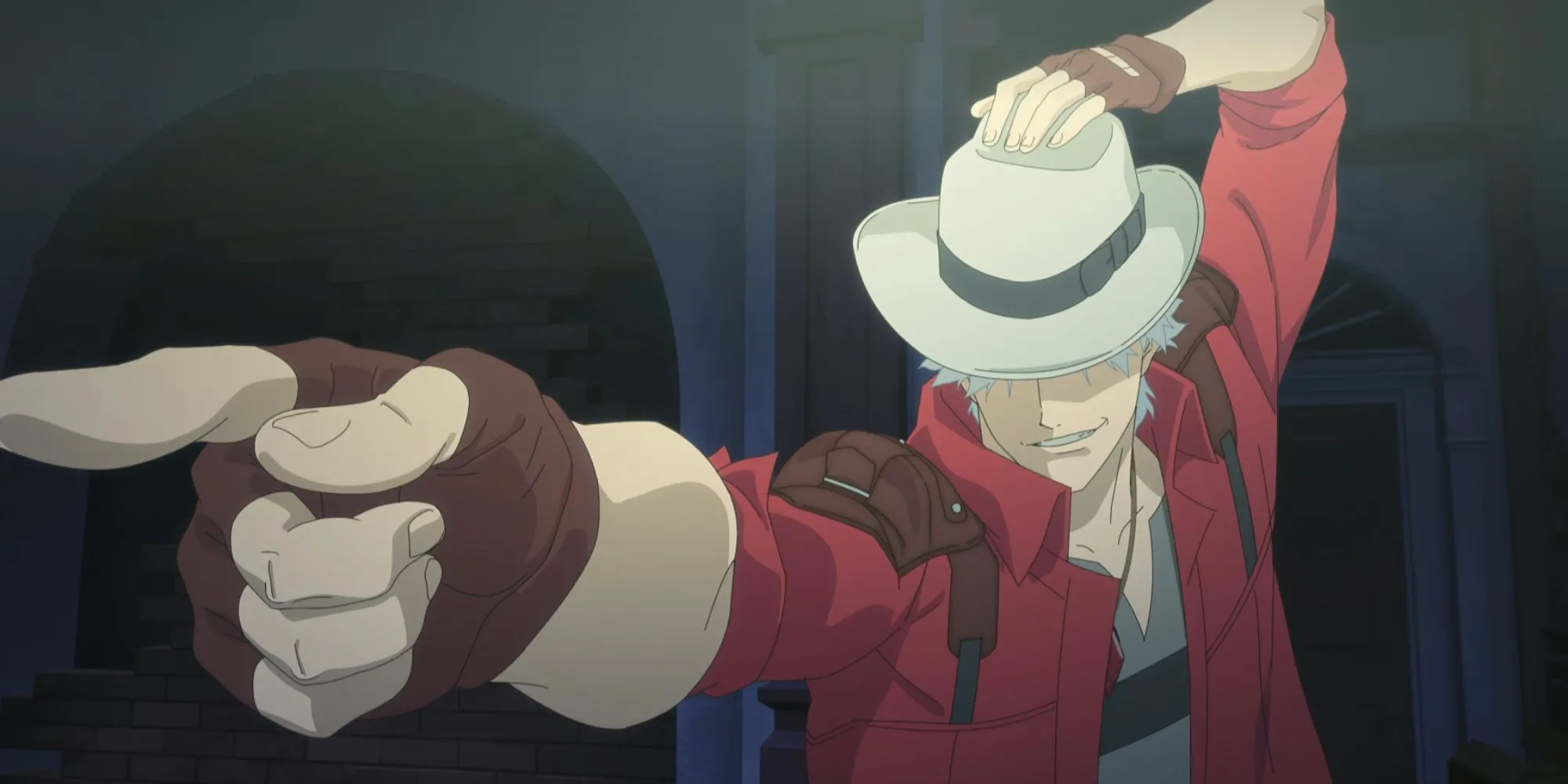 Dante nhảy Dance Dance Revolution trong Devil May Cry Netflix với chiếc mũ Fedora tương tự Dr. Faust trong DMC5