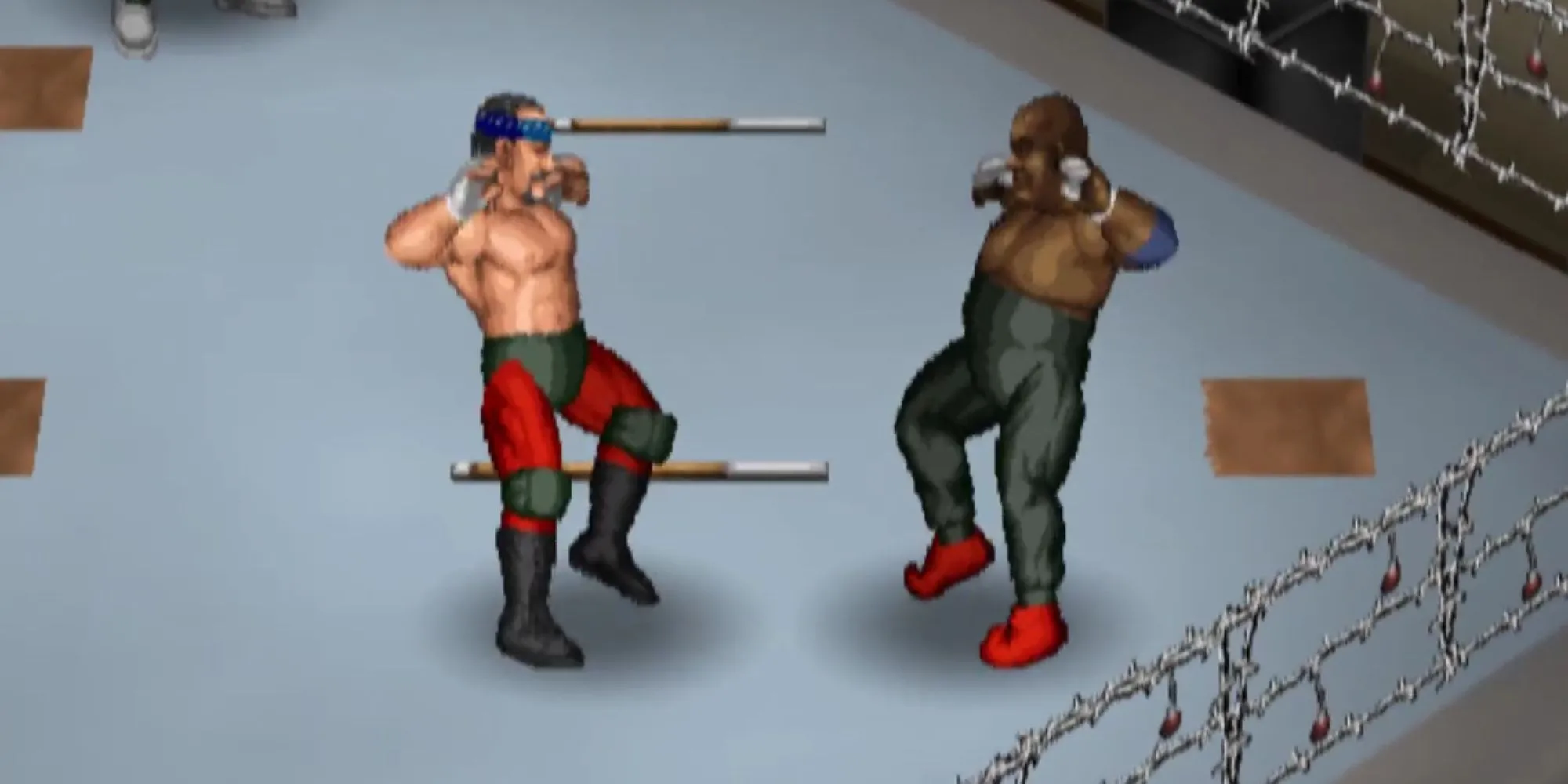 Đồ họa 2D độc đáo của game đô vật Fire Pro Wrestling Returns