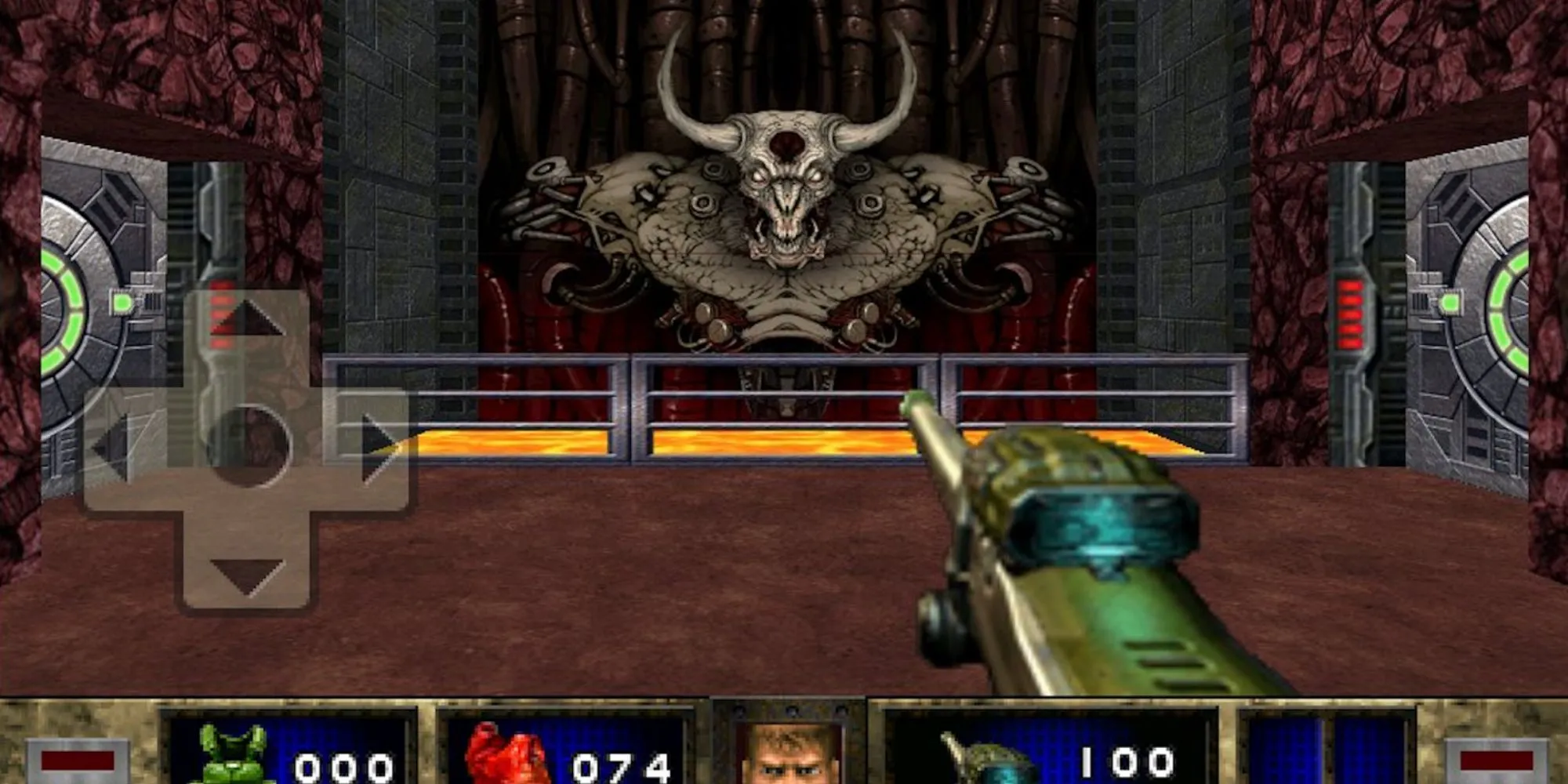 Gameplay Doom II RPG, minh họa môi trường 3D và sprite 2D