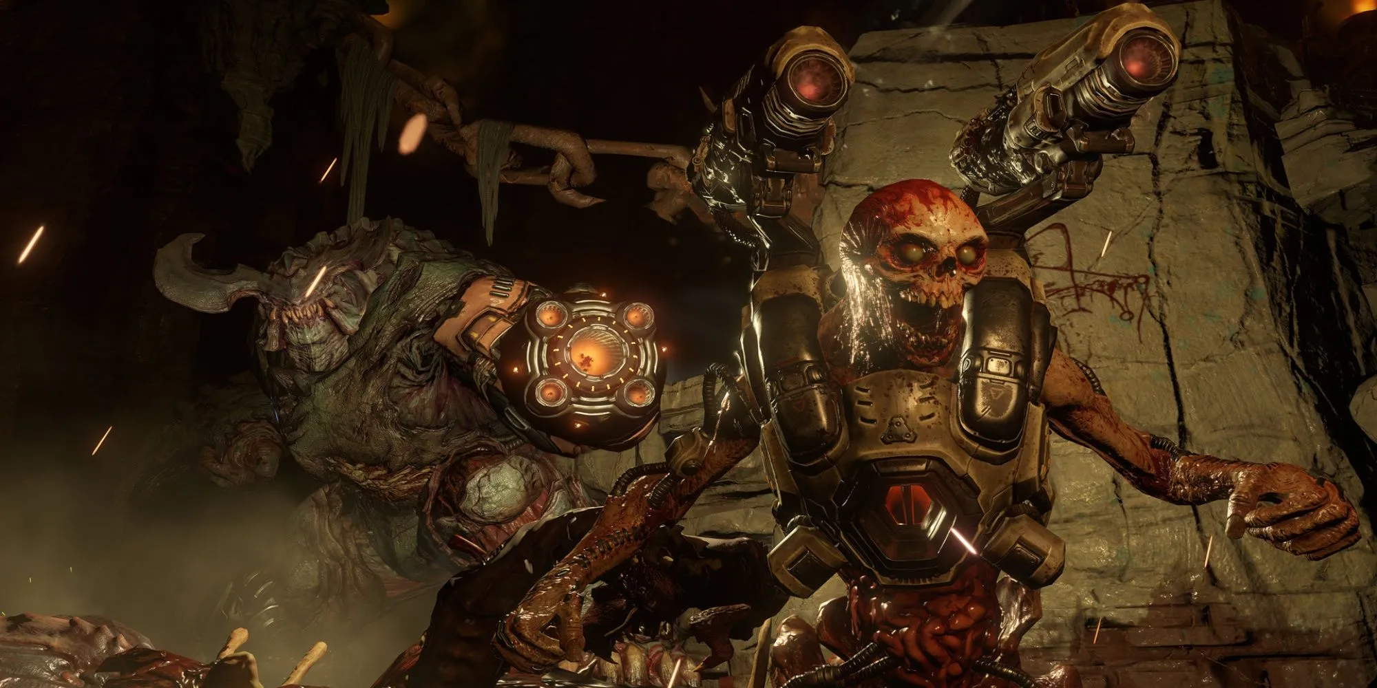 Gameplay hành động máu me của DOOM 2016