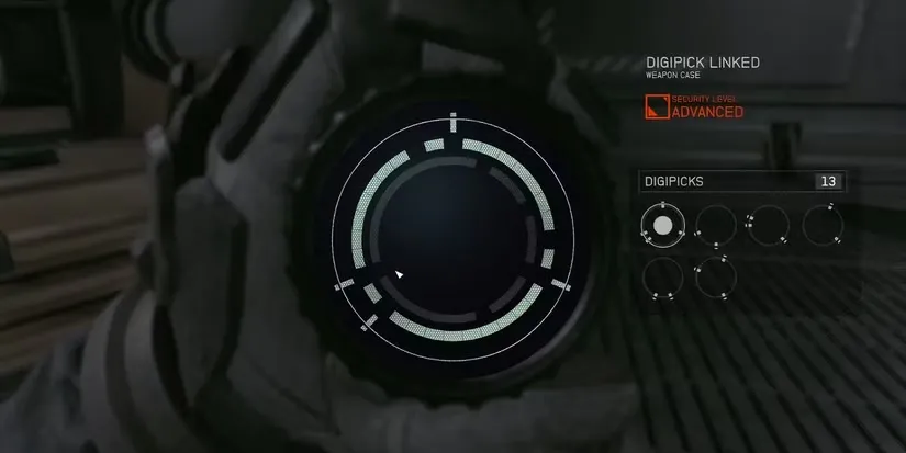 Giao diện mini-game bẻ khóa Digipick độc đáo trong Starfield