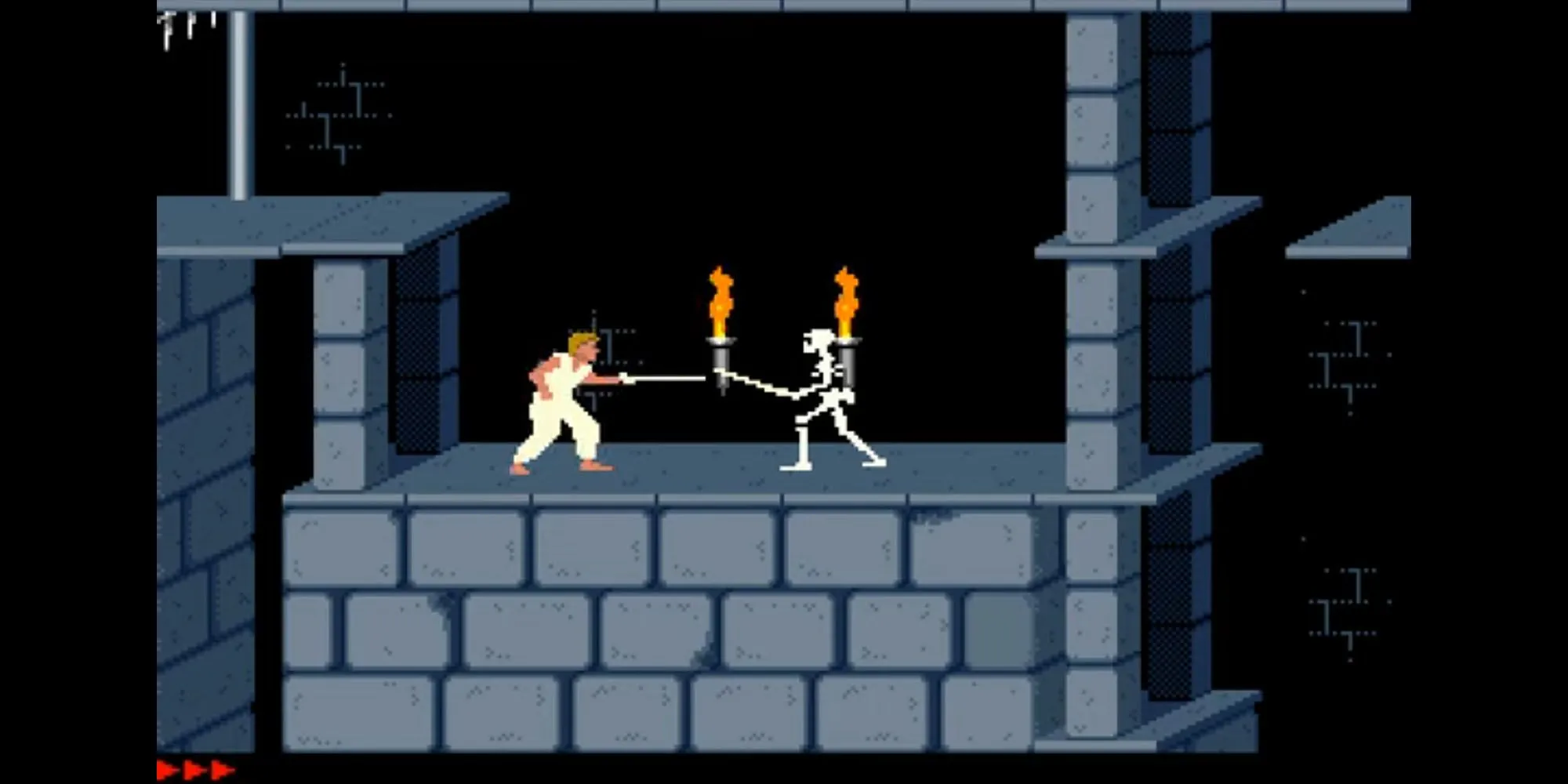 10 Tựa Game Retro 'Cực Khó' Thậm Chí Còn Thử Thách Hơn Cả Elden Ring 1 Giao diện trò chơi Prince of Persia (1989), minh họa lối chơi platformer và bẫy thời gian