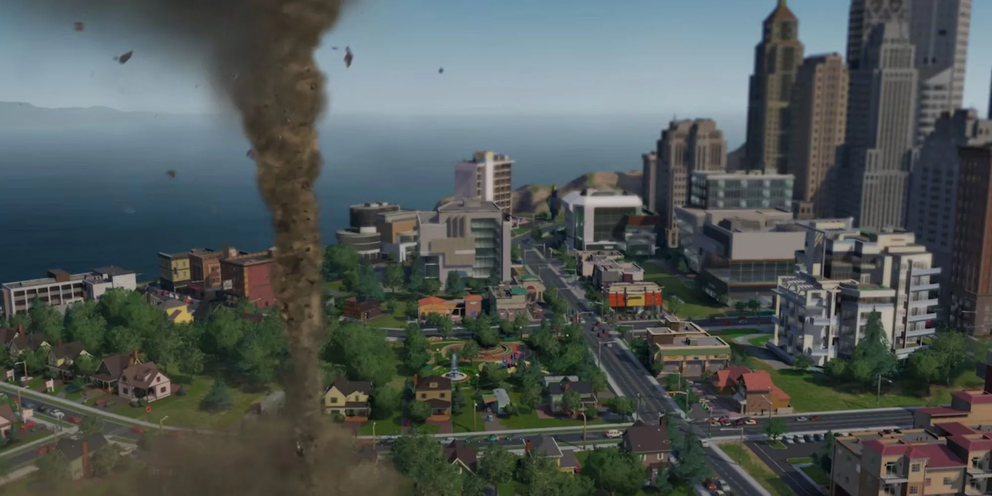 Giao diện xây dựng thành phố trong SimCity 2013