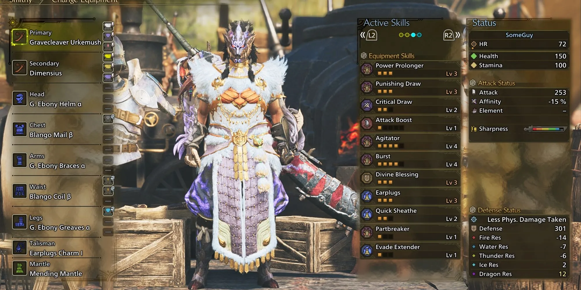 Gợi ý bộ giáp và vũ khí cho build Long Sword High Rank trong MHW Wilds