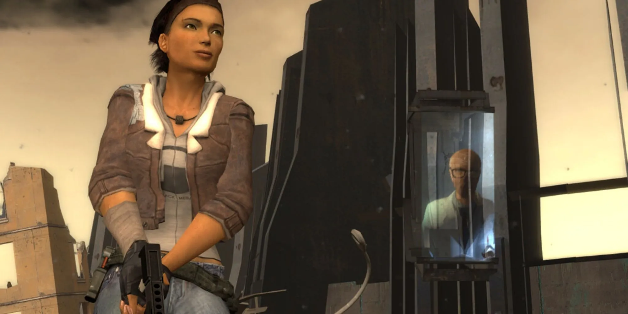 Gordon Freeman và khẩu Gravity Gun trong Half-Life 2