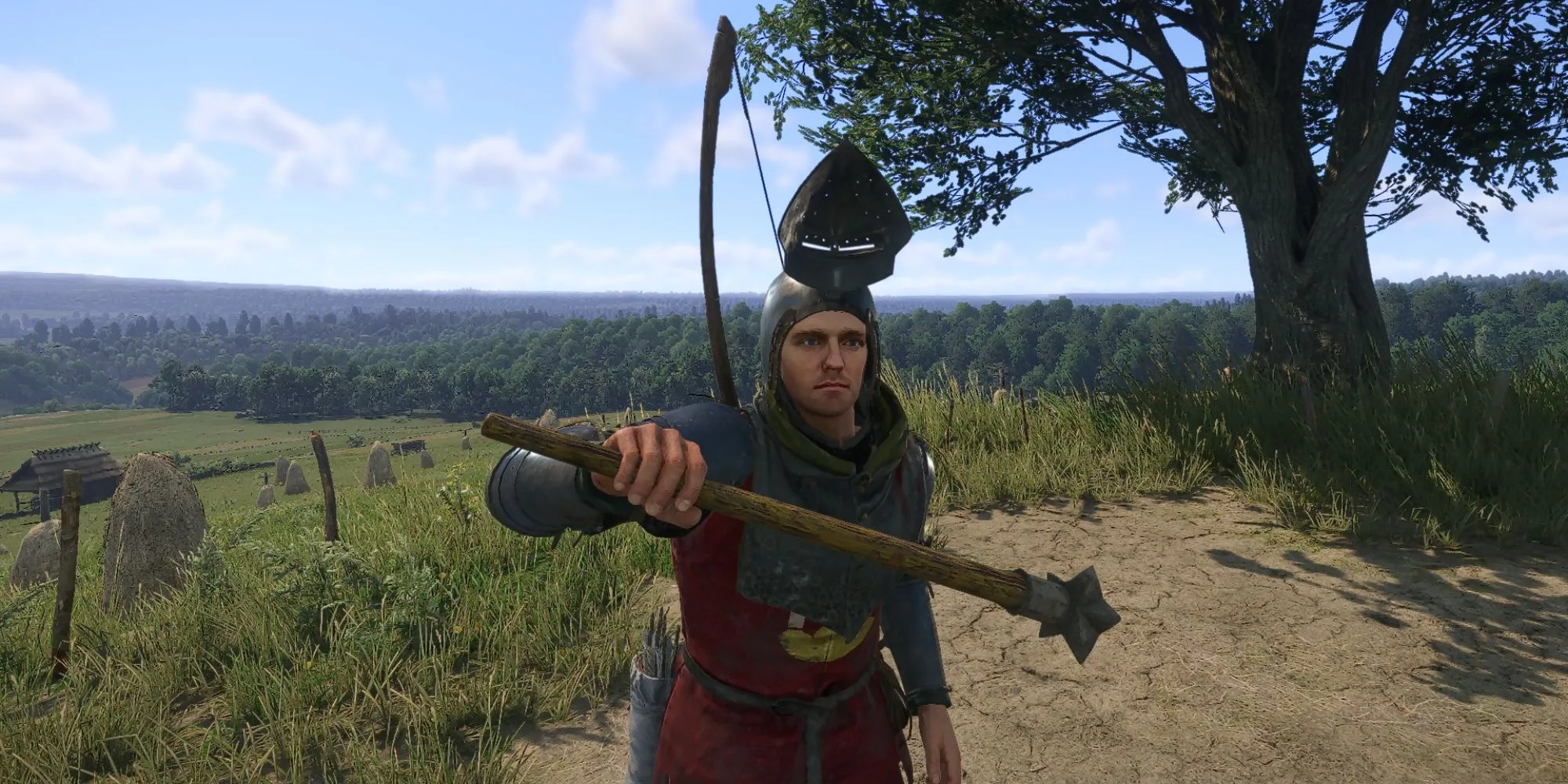 Top Vũ Khí Mạnh Nhất Kingdom Come Deliverance 2: Chọn Lựa Nào Để Sinh Tồn? 1 Henry cầm Chùy Bailiff trong Kingdom Come Deliverance 2
