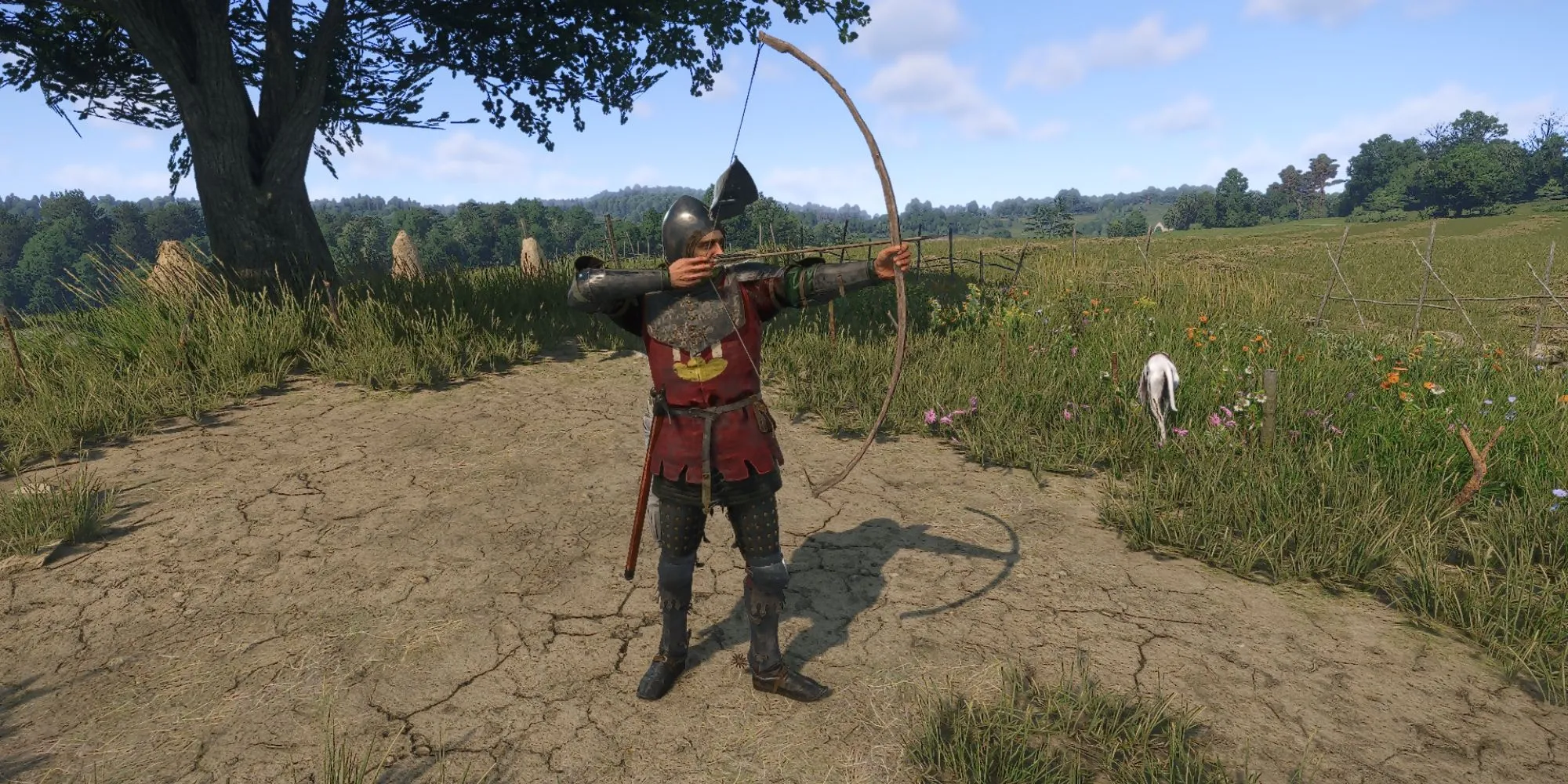 Henry cầm Cung dài Ash trong Kingdom Come Deliverance 2