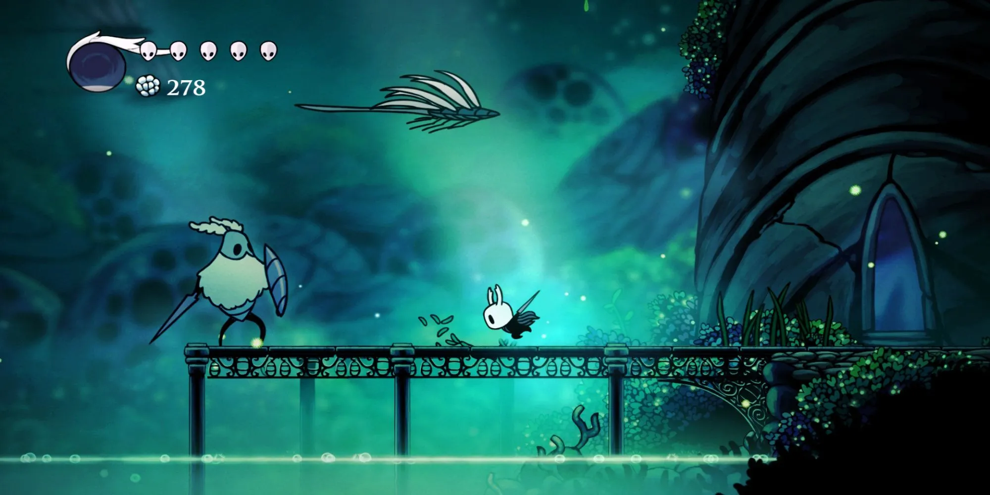 Hiệp sĩ nhỏ bé chiến đấu trong thế giới Hallownest của game Hollow Knight