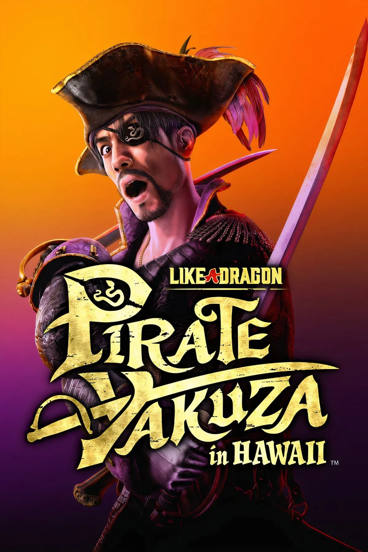 Hình ảnh quảng bá cho tựa game Like a Dragon: Pirate Yakuza in Hawaii, một thành công gần đây của SEGA