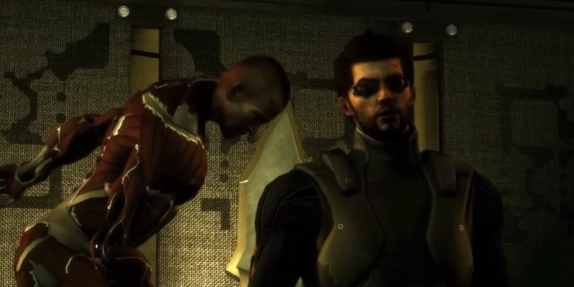 Jaron Namir trong bộ giáp chiến đấu từ Deus Ex Human Revolution