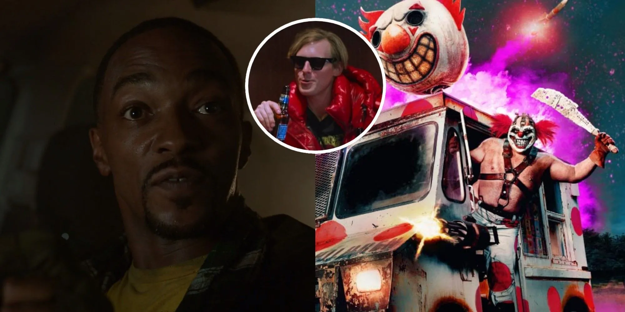 John Doe, Sweet Tooth và Pizza Boy trong series Twisted Metal