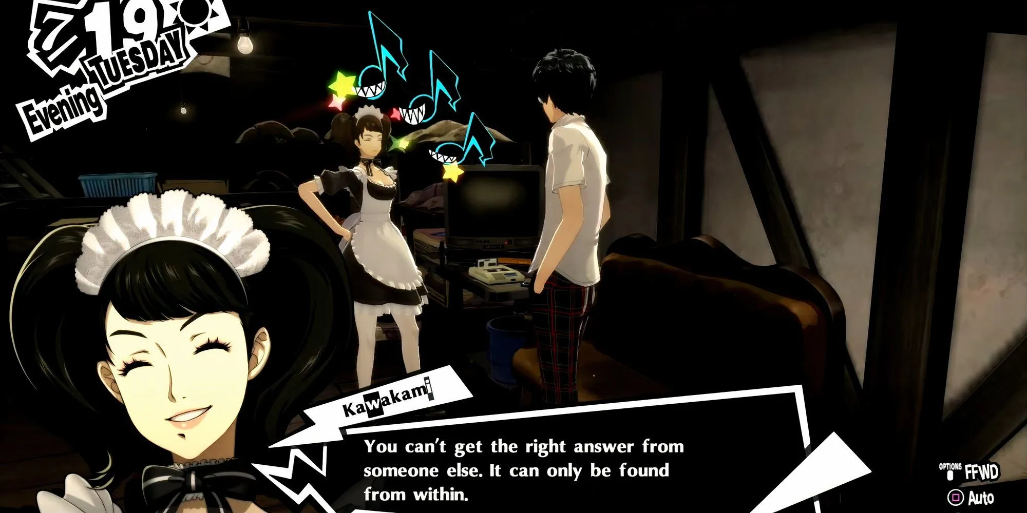 Kawakami quyết định từ bỏ công việc hầu gái trong Persona 5 Royal